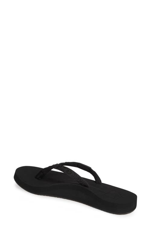 Shop Reef Ginger Flip Flop In Black/black