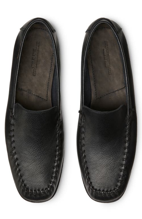 Shop Stuart Weitzman Montauk Venetian Moc Toe Loafer In Black