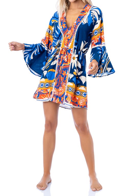 Midnight Sky Marlee Cover-Up Caftan in Blue