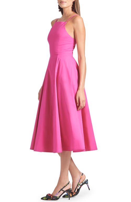 Shop Sachin & Babi Jacinta Fit & Flare Midi Dress In Cerise