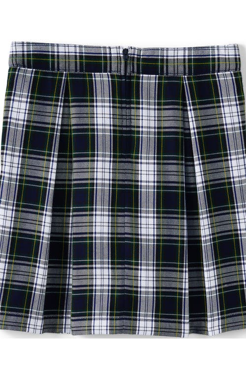 LANDS' END LANDS' END SCHOOL UNIFORM GIRLS PLAID SKORT TOP OF KNEE
