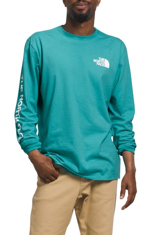 The North Face Hit Long Sleeve Graphic Tee Apres Blue/Tnf White at Nordstrom,