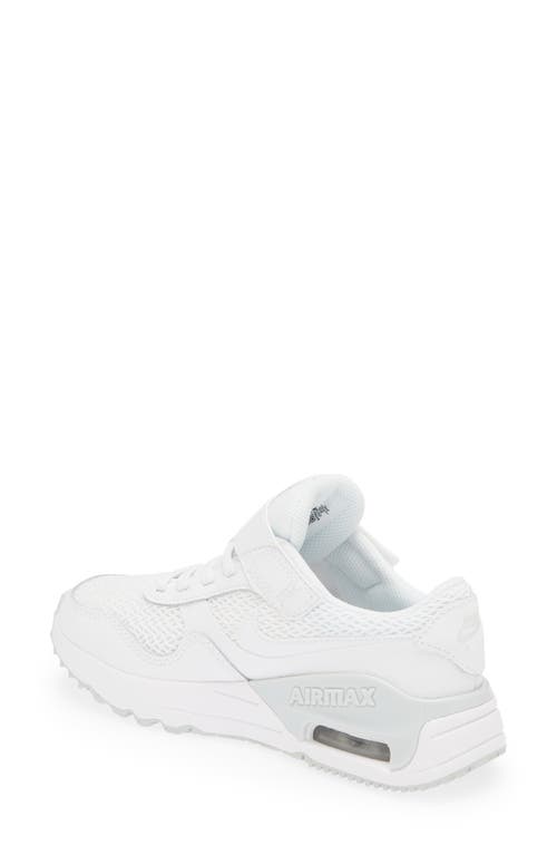 Shop Nike Kids' Air Max Systm Sneaker In White/platinum