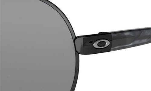 Oakley 59mm Polarized Aviator Sunglasses In Black/silver