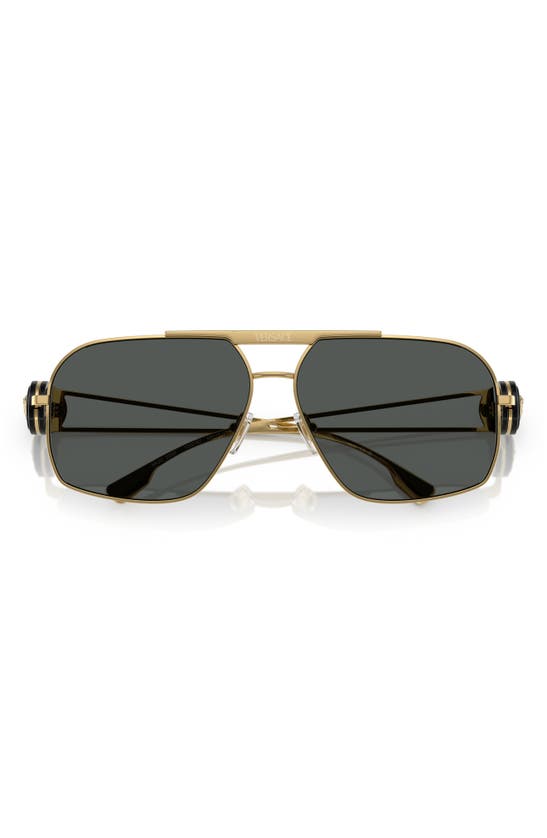 Shop Versace 62mm Medusa Medallion Oval Sunglasses In Gold