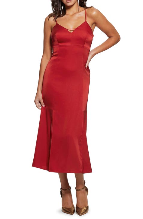 Red cocktail deals dress nordstrom