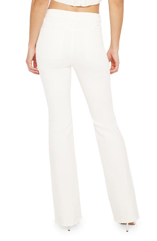 Good American Good Classic Light Compression Bootcut Jeans In Cloud White001