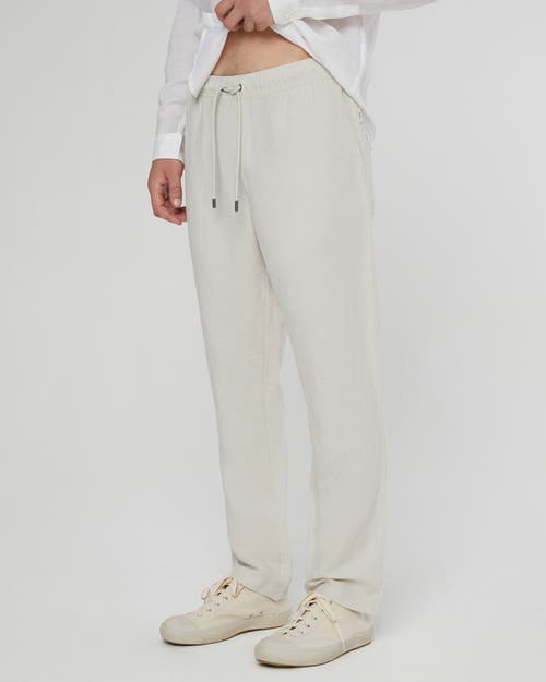 Onia Men's Linen-blend Drawstring Pants In Stone