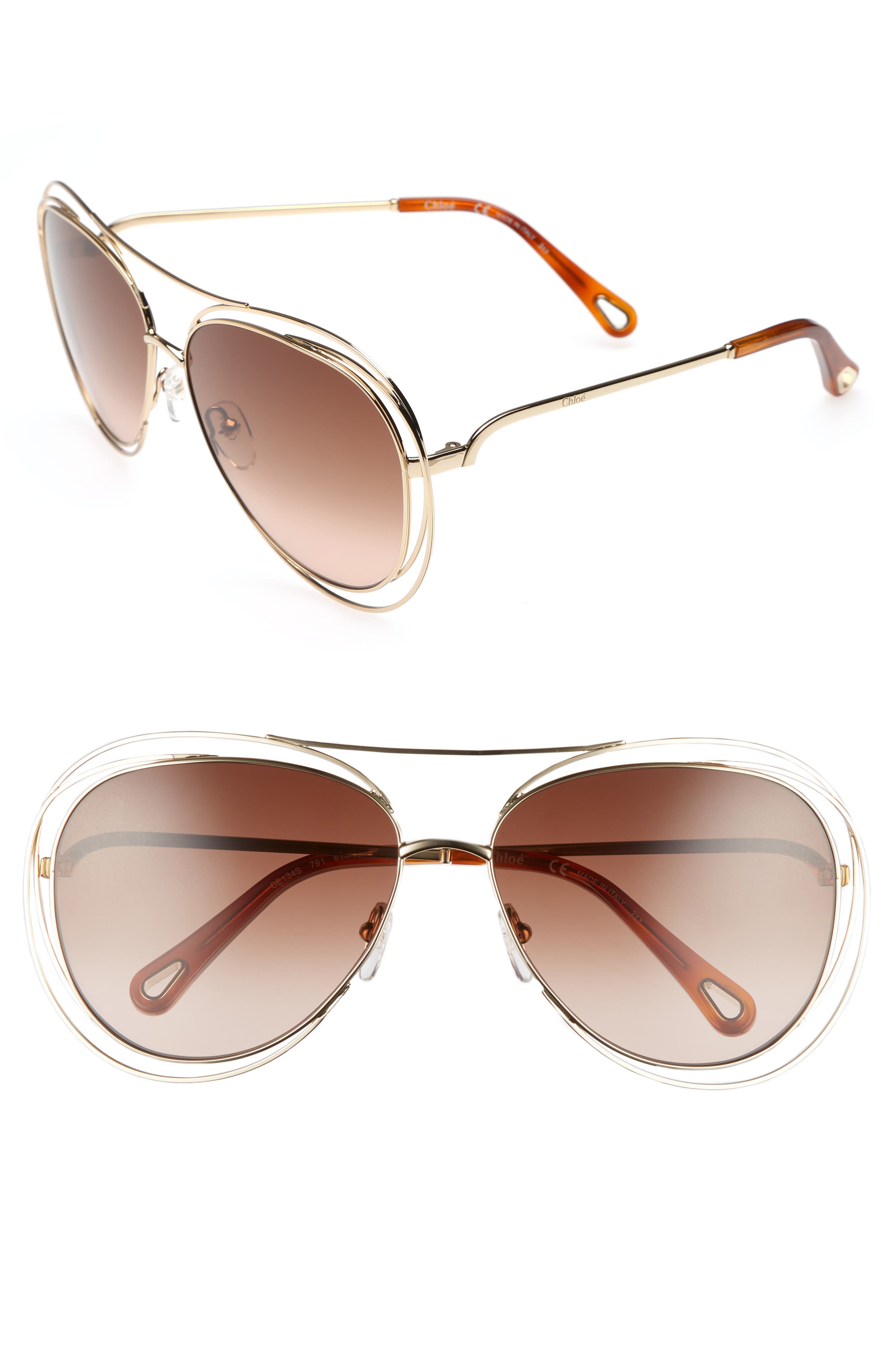 chloe aviator glasses