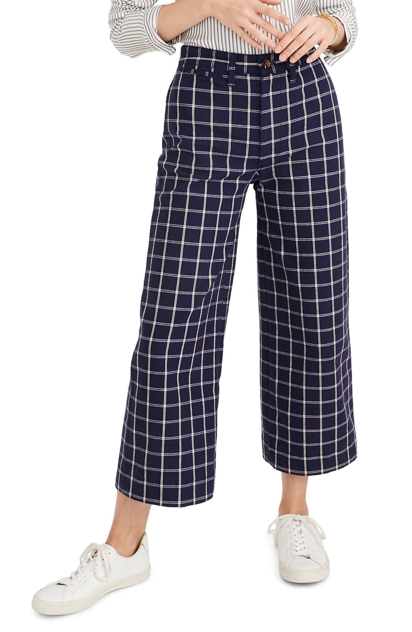 madewell windowpane pants