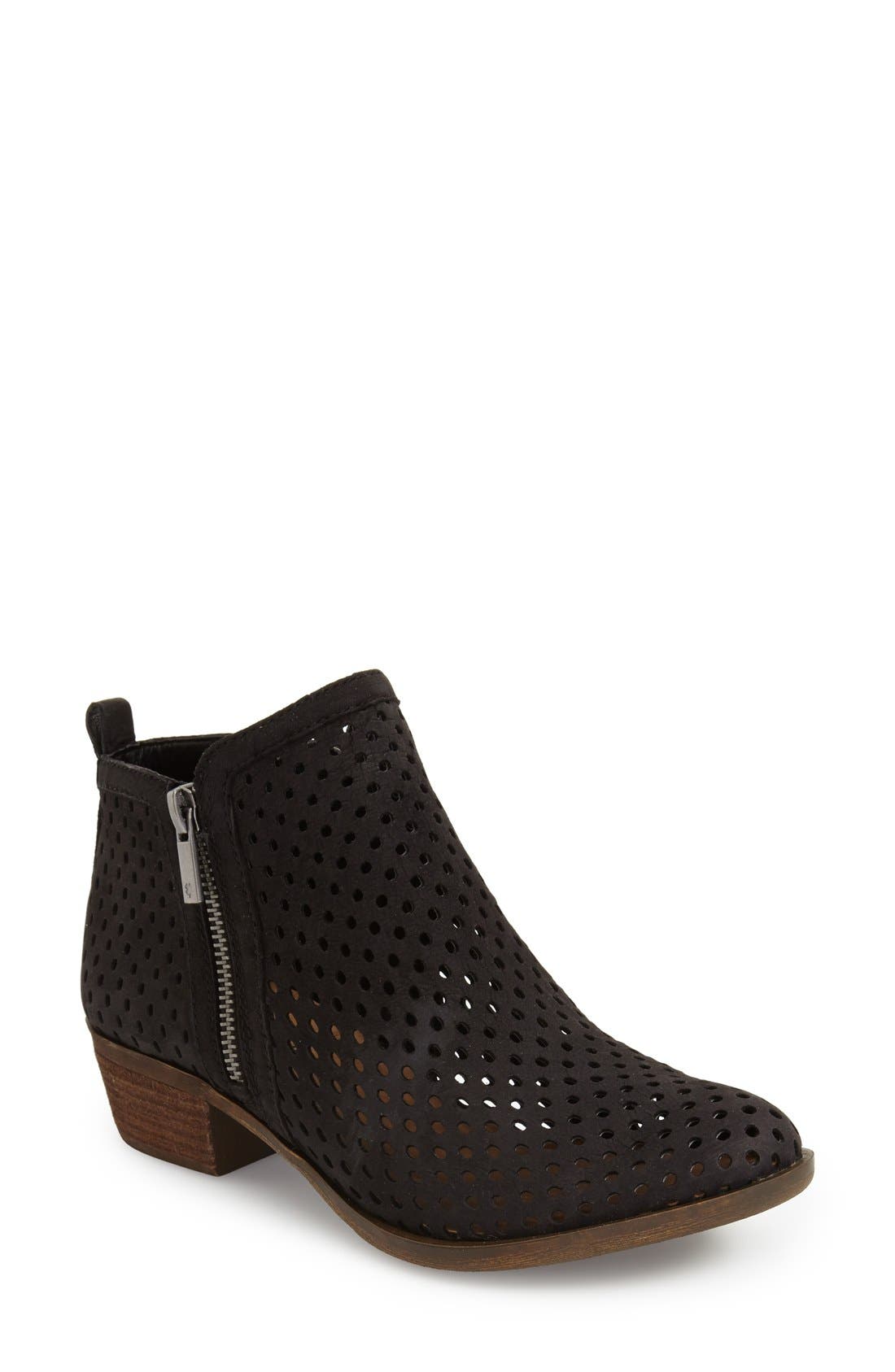 lucky brand women's perforated basel booties