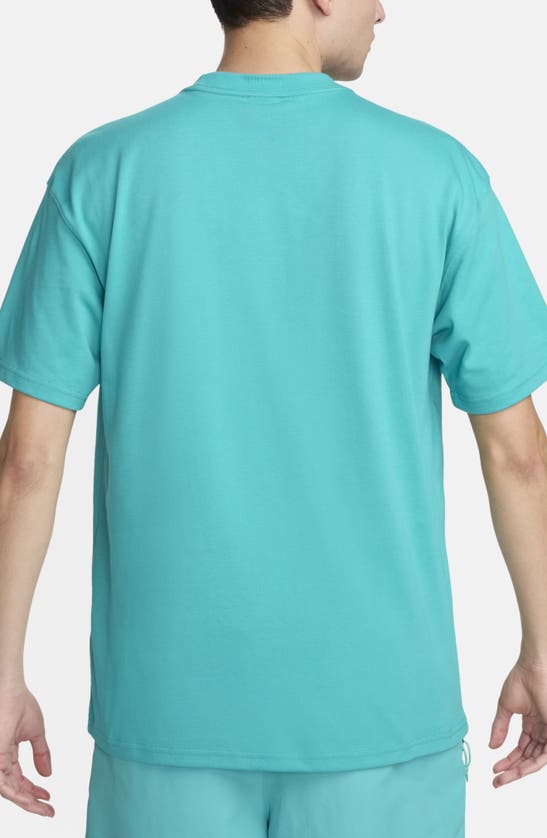 Shop Nike All Conditions Gear Lung Embroidered T-shirt In Dusty Cactus