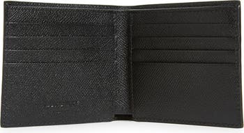 Grainy Leather TB Bifold Wallet in Black/black - Men
