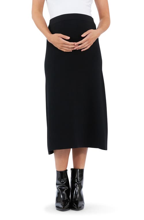 RIPE MATERNITY RIPE MATERNITY KNIT MIDI A-LINE MATERNITY SKIRT