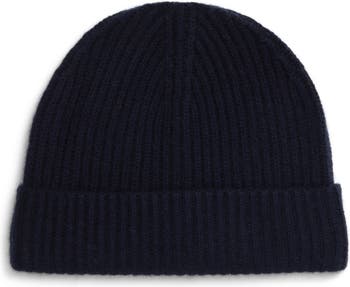 Andrew Stewart Cashmere Ribbed Beanie | Nordstrom