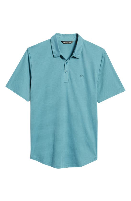 Travismathew A Class Cotton Blend Polo In Aegean