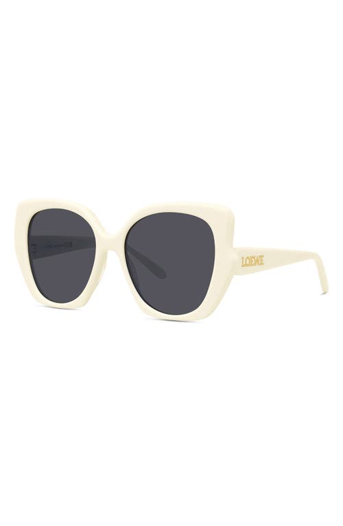 LOEWE LOEWE THIN 55MM GEOMETRIC SUNGLASSES 