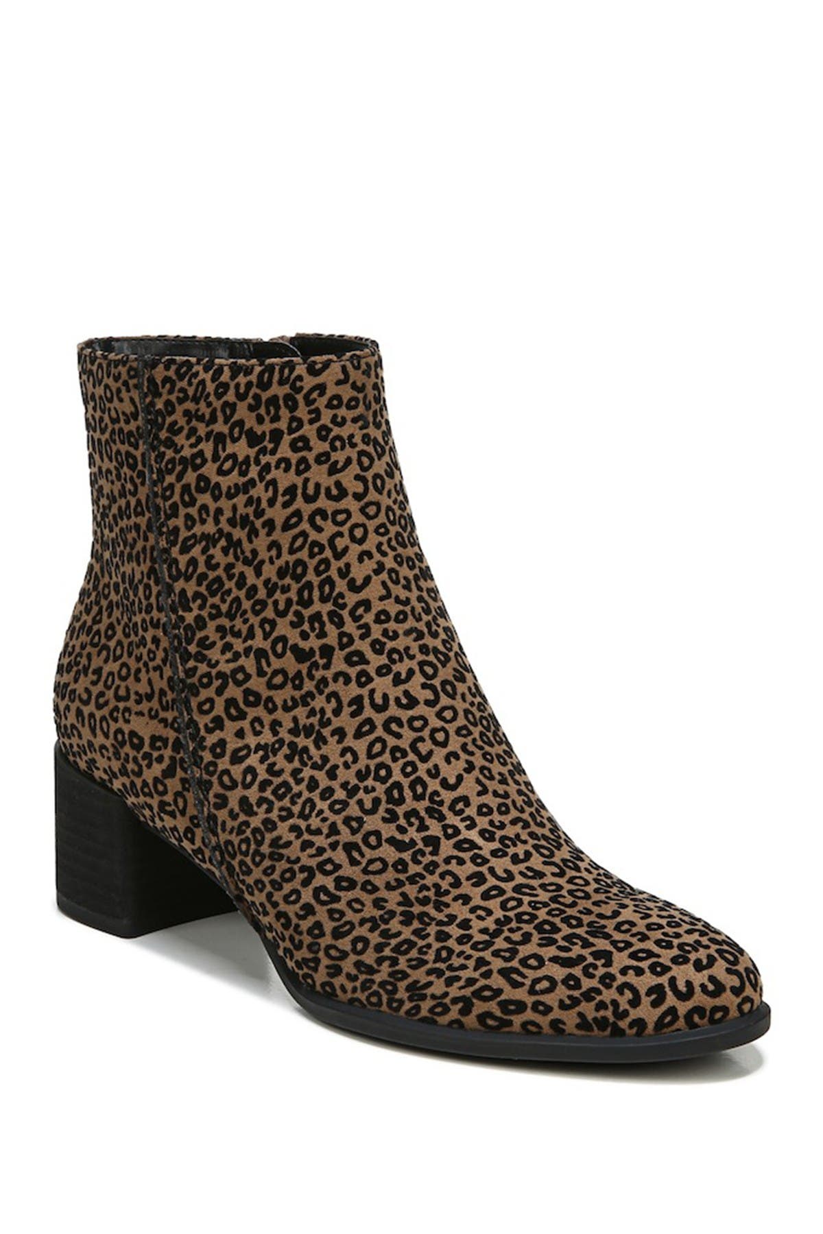 Richy Leopard Printed Block Heel Boot 