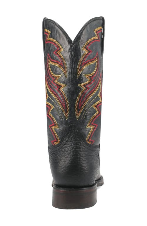 Dingo Young Gun Embroidered Cowboy Boot In Black