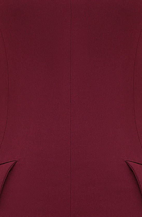 House Of Cb Alia Mock Neck Body-con Minidress In Mulberry