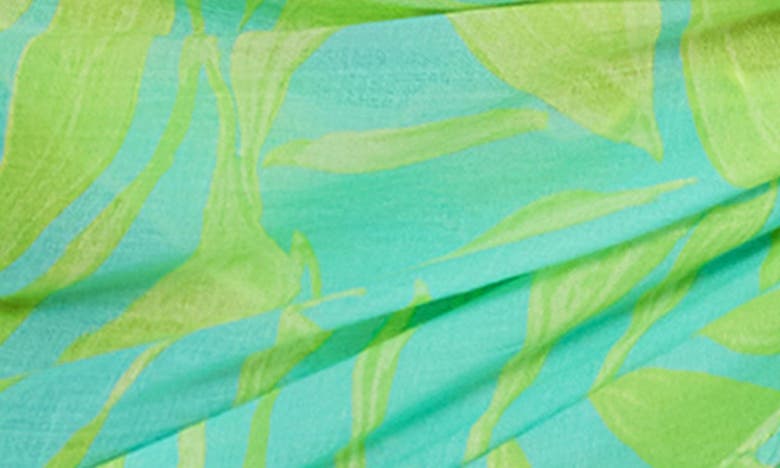 Pq Swim Cover-up Sarong In Neon Palms