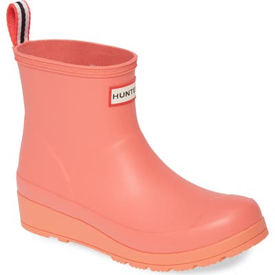 Hunter Original Play Waterproof Rain Bootie, Pink