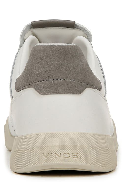 Vince Mercer Leather Oxford Sneakers In White