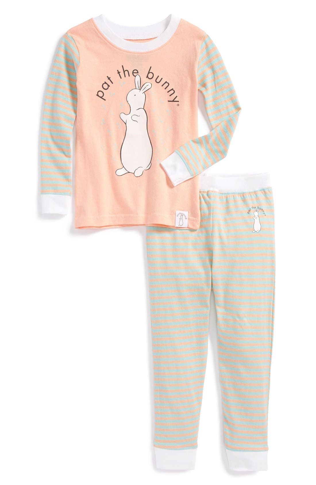 Intimo 'Pat the Bunny' TwoPiece Fitted Pajamas (Toddler Girls) Nordstrom