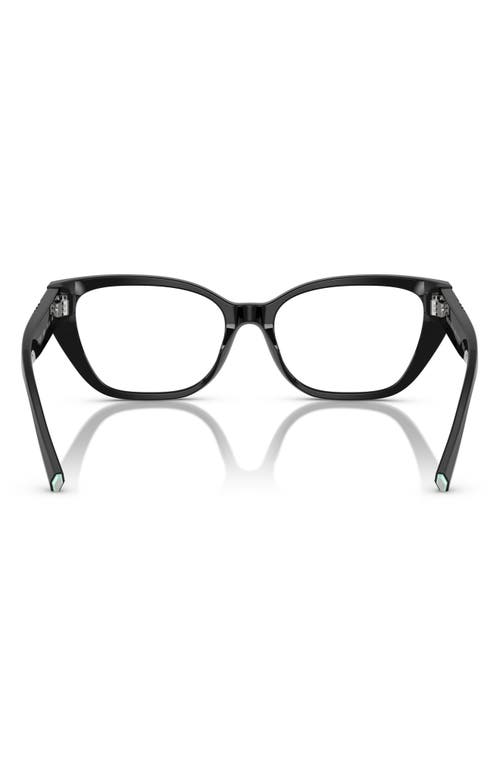 Tiffany & Co . 54mm Cat Eye Optical Glasses In Black