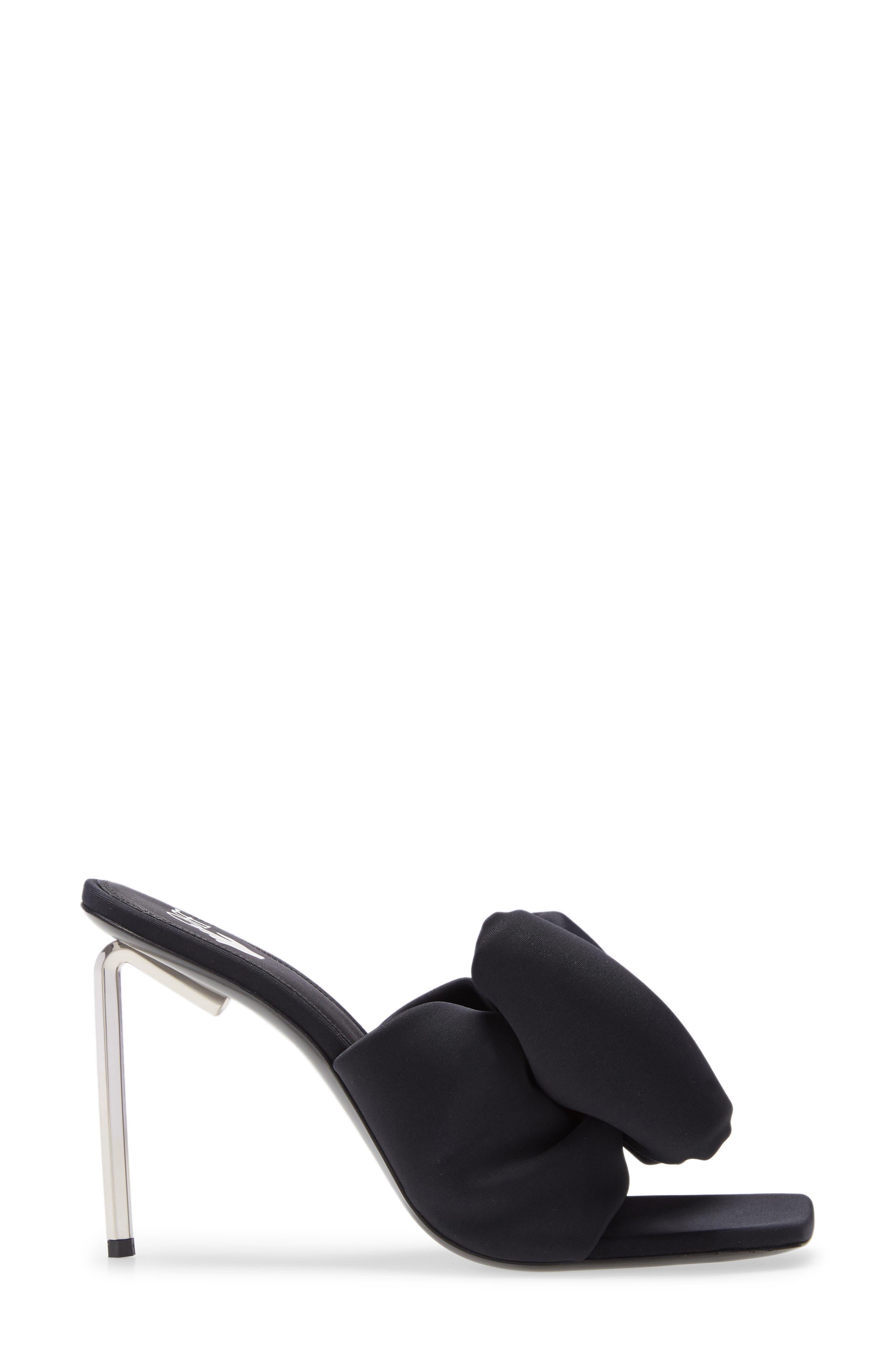 off white black heels