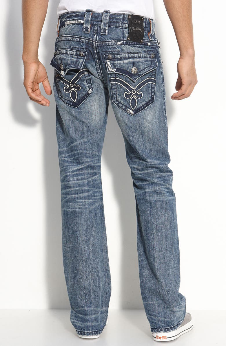 Rock Revival 'Aiden' Slim Fit Bootcut Jeans (Medium Blue Wash) | Nordstrom