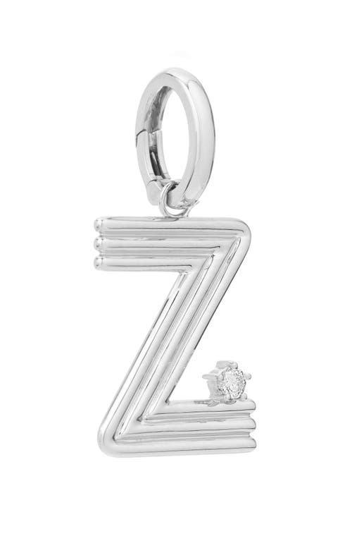 Adina Reyter Groovy Letter Charm Pendant in Silver