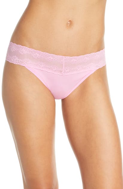 Natori Bliss Perfection Thong In Posy Pink