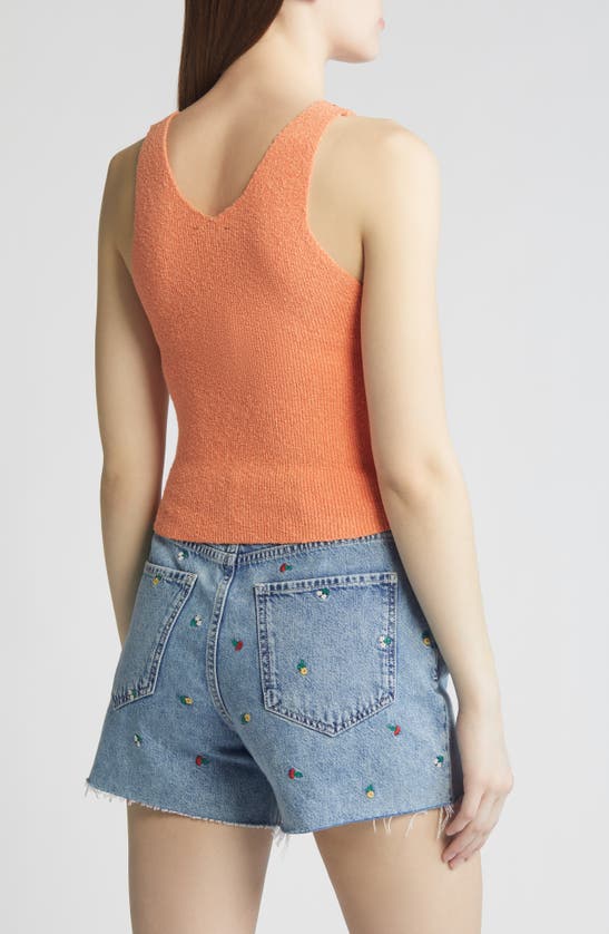 Shop Rails Ally Crop Sweater Tank In Persimmon