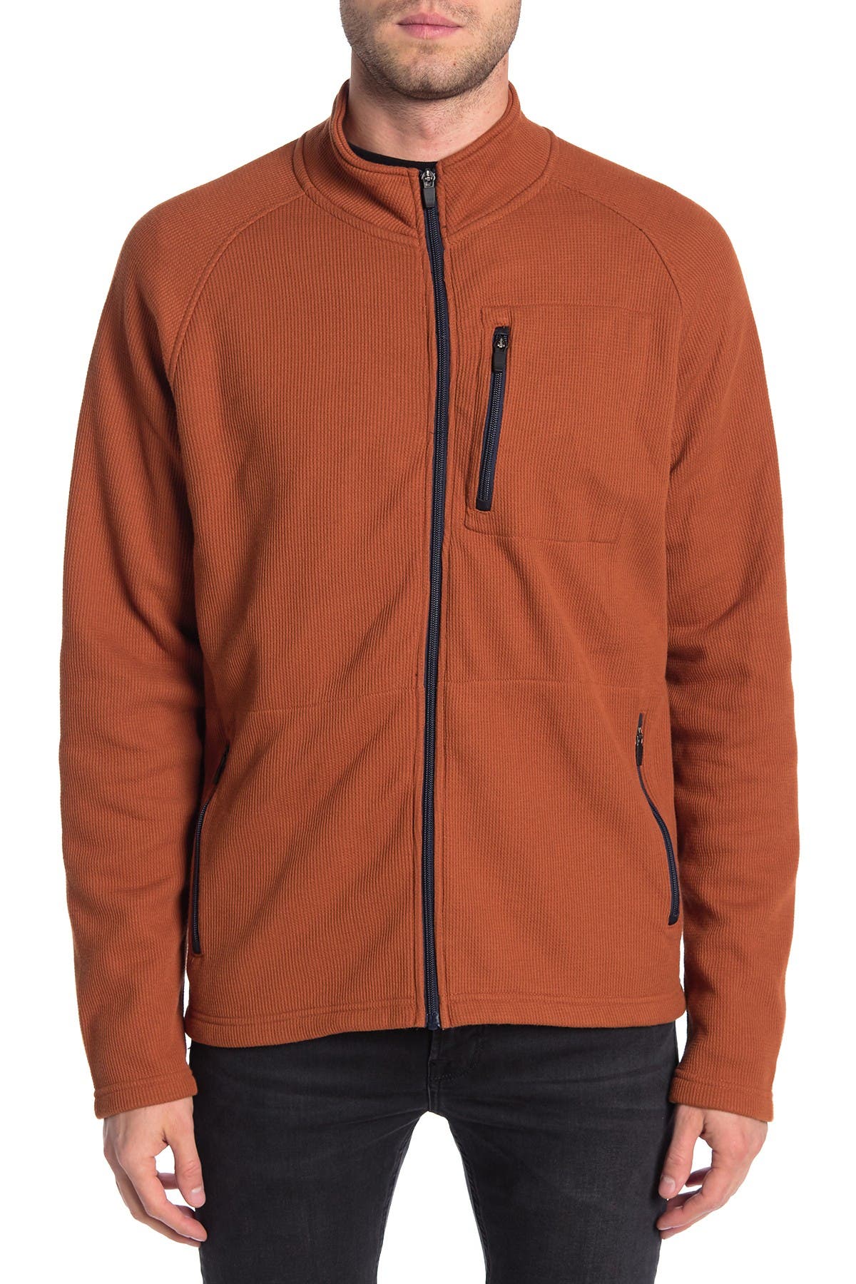 Tailor Vintage Waffle Bonded Fleece Full Zip Jacket Nordstrom Rack