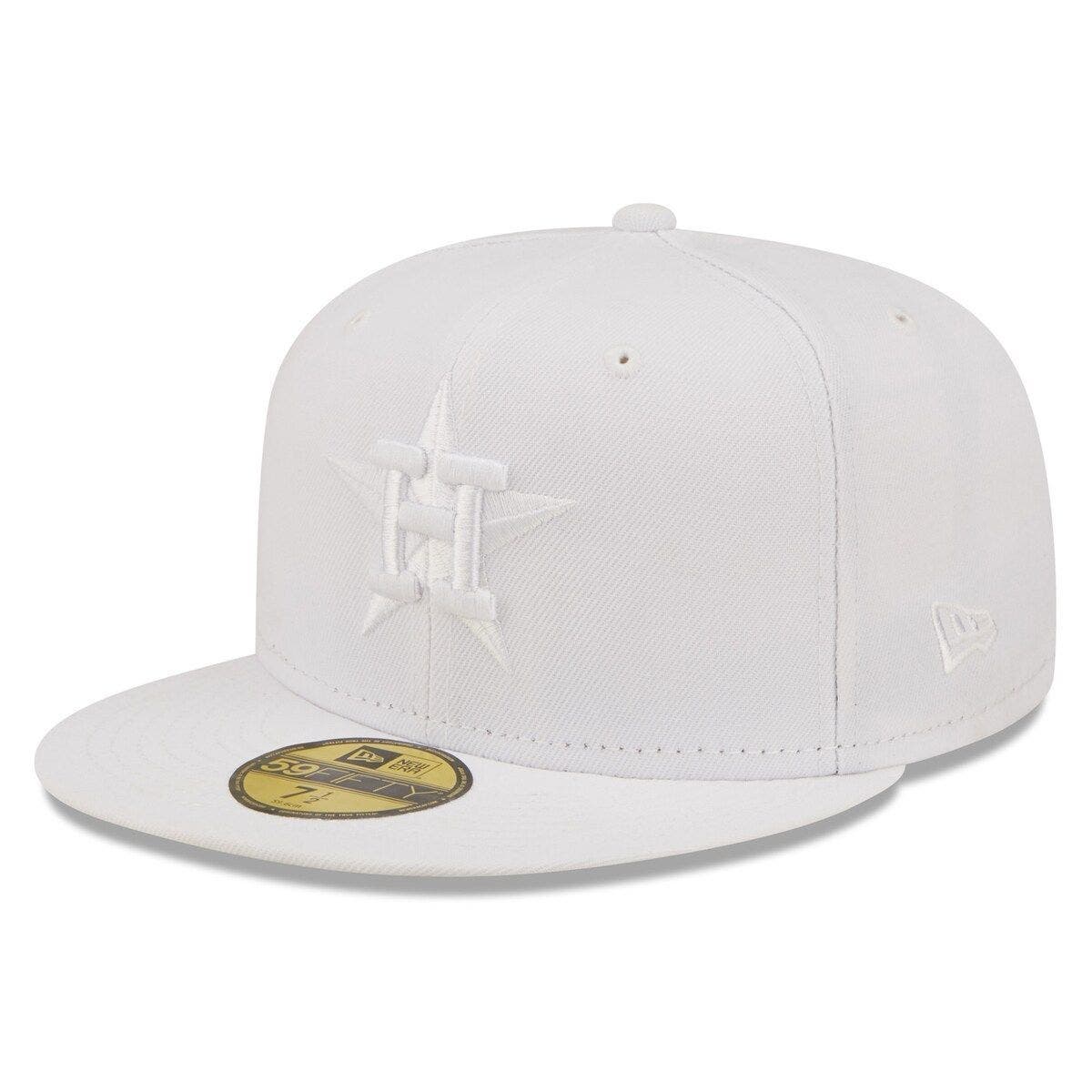 all white astros hat