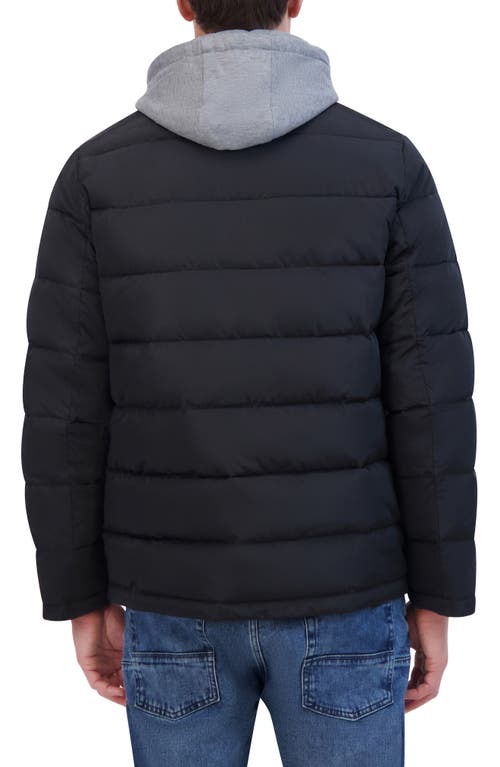 Kenneth Cole New York Water Resistant Puffer Jacket In Black