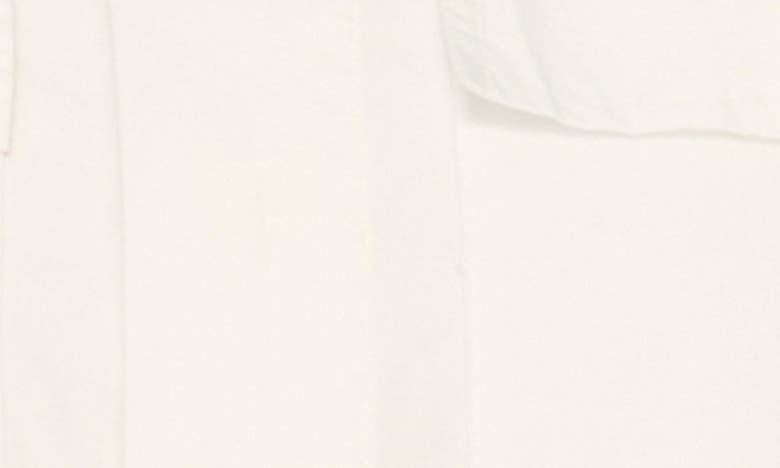 Shop Dl1961 Faye Crop Drawstring Hem Button-up Shirt In White (poplin)