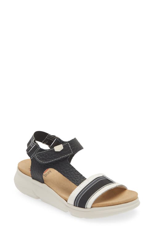 Shop On Foot 90502 Daytona Platform Sandal In Black/blanco