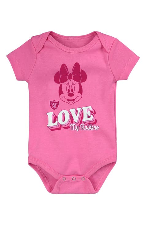 x Disney Minnie Mouse Love My Las Vegas Raiders Cotton Bodysuit (Baby)
