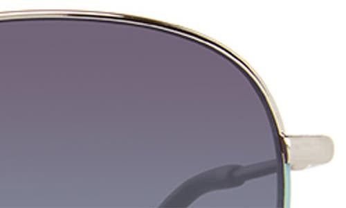 Shop Eddie Bauer 53mm Round Sunglasses In Gray/gray-green