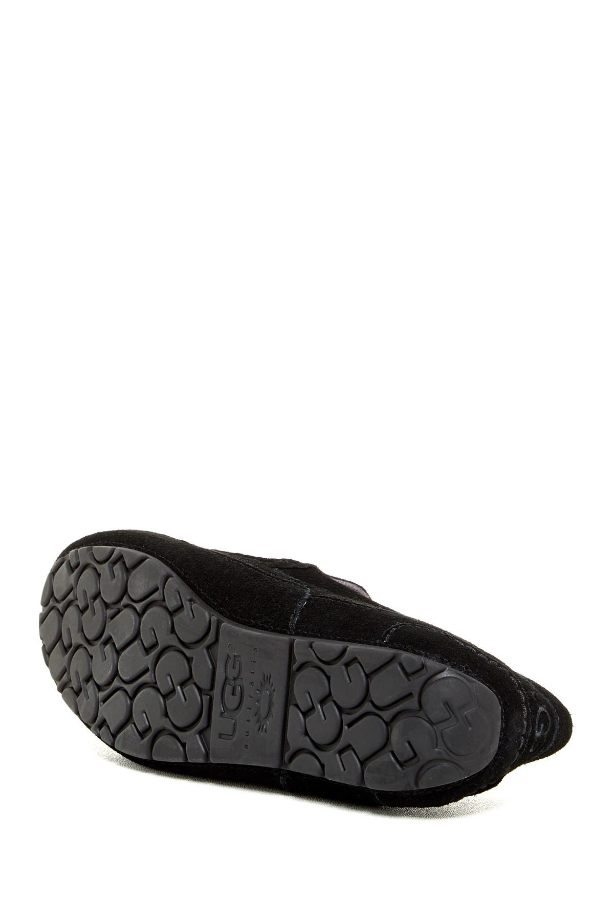 Ugg Pure Lined Suede Slipper In Black