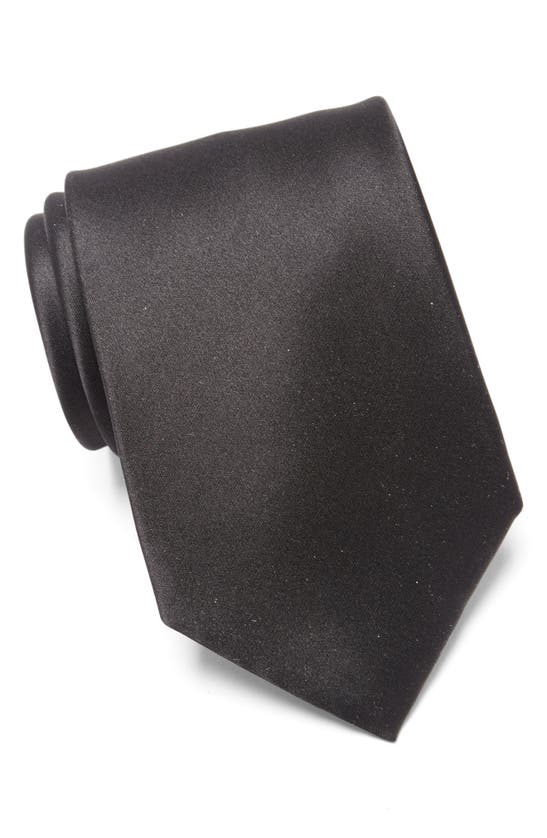 Shop Brioni Formal Solid Silk Tie In Black