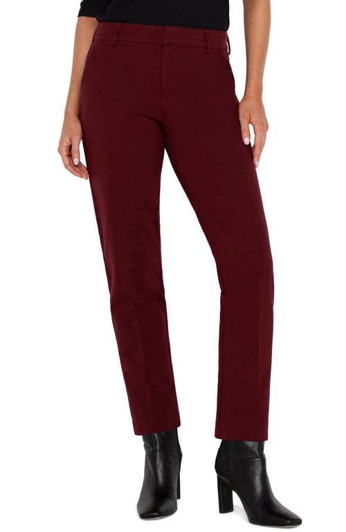 Liverpool Los Angeles Kelsey Knit Trousers in Bordeaux 