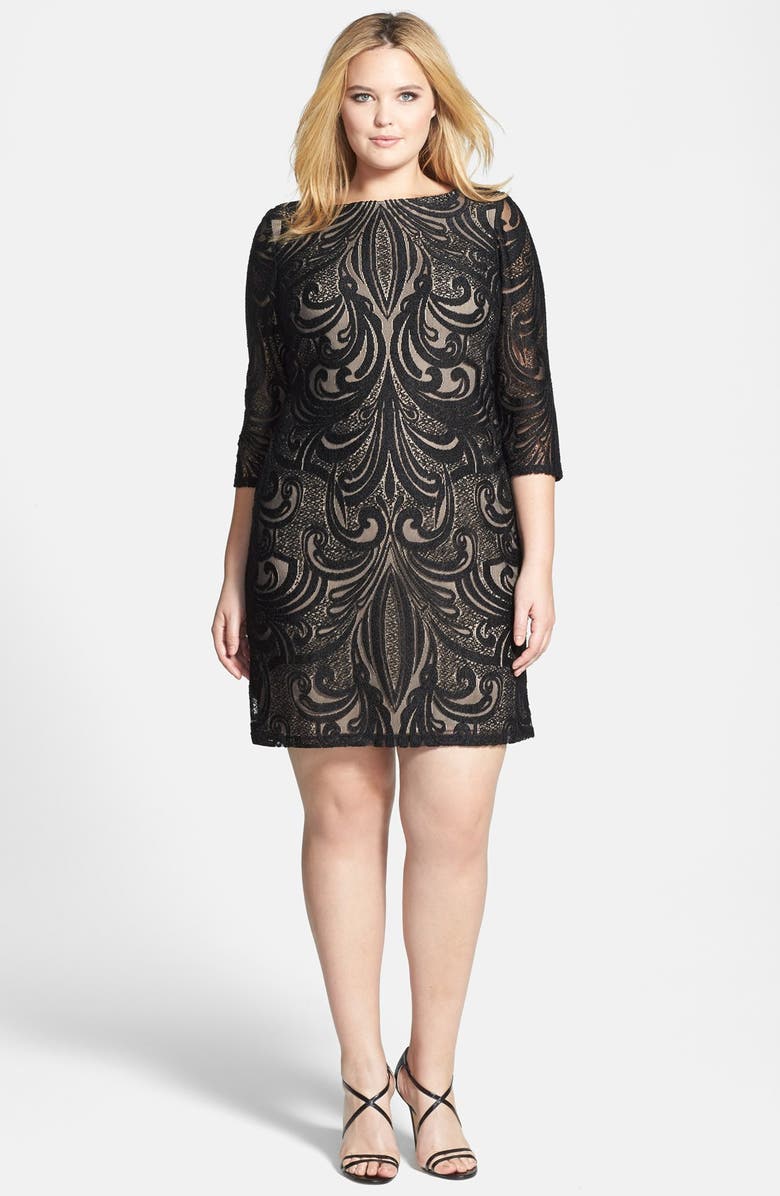 Julia Jordan Lace Illusion Sheath Dress (Plus Size) | Nordstrom