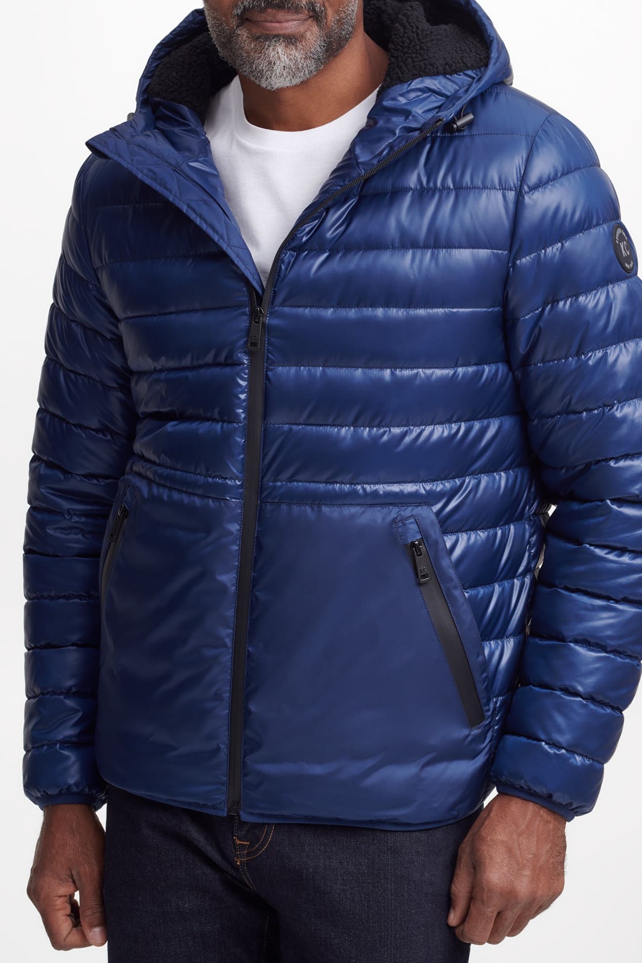 KENNETH COLE | Hooded Midweight Quilted Zip Jacket | Nordstrom Rack