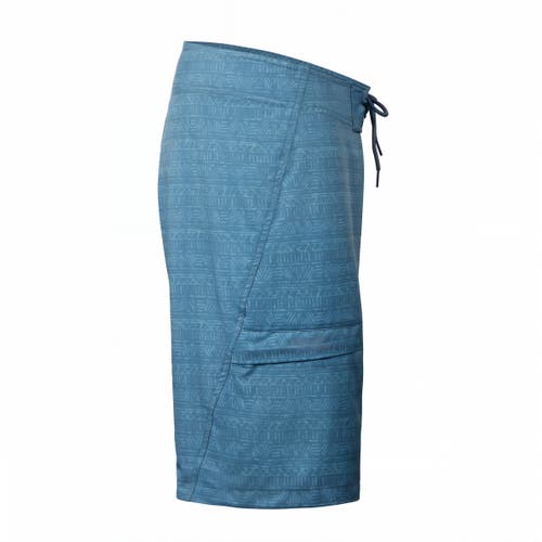 Uv Skinz Coastal Board Shorts In Baltic Aztec Stripe