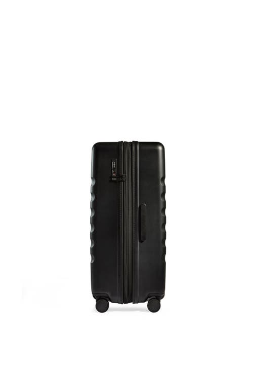 Antler Icon Stripe Large Suitcase In Black
