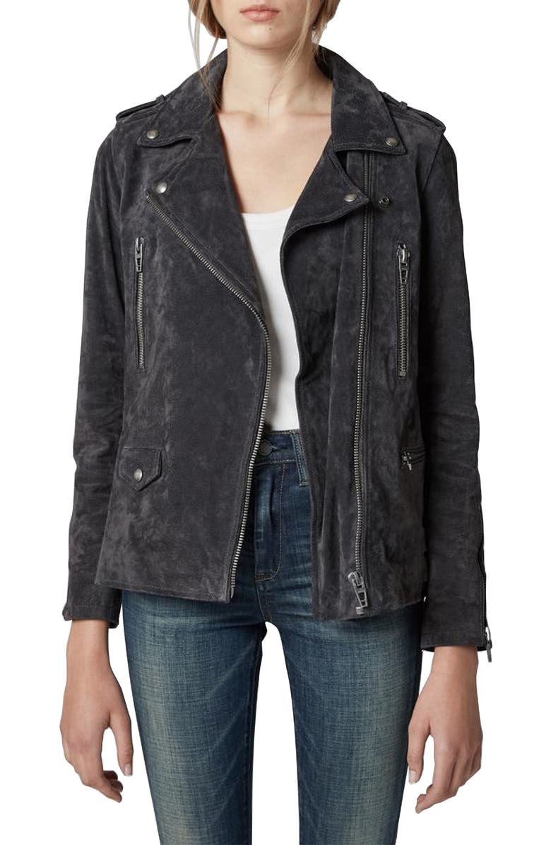 Suede Moto Jacket
