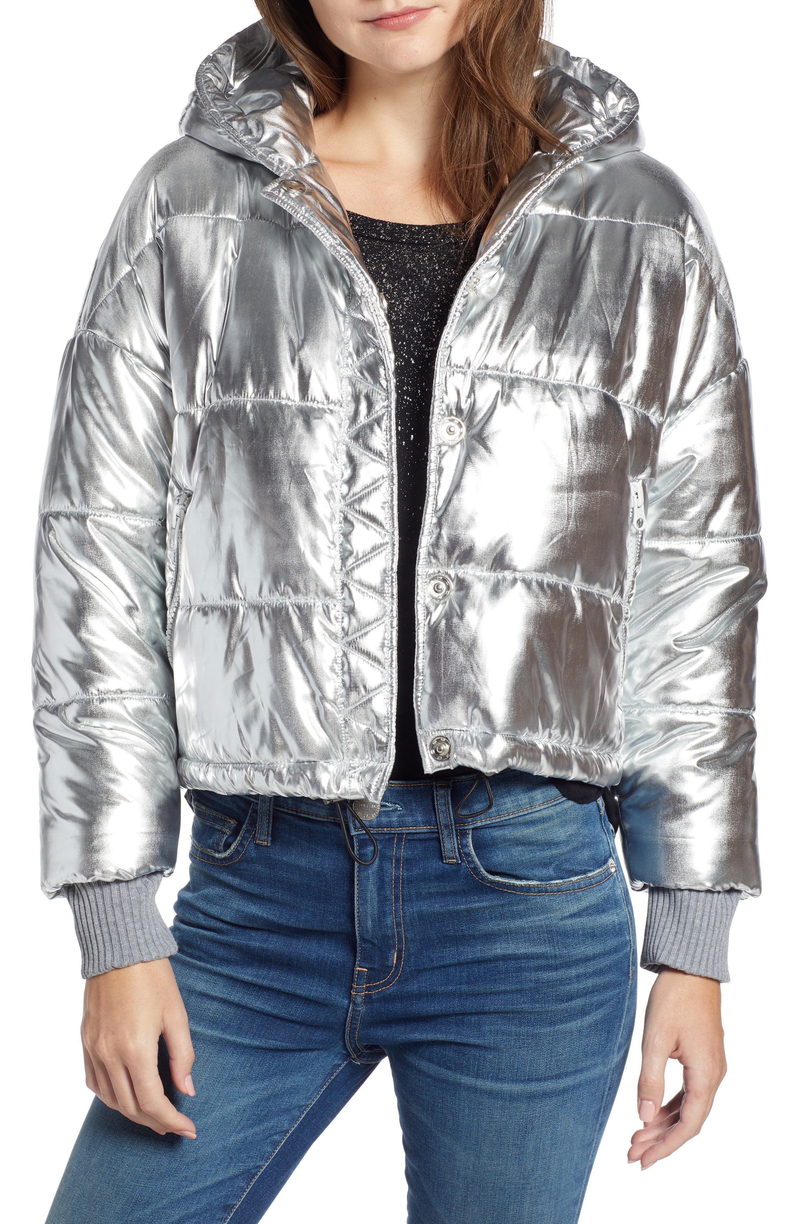 splendid hooded puffer jacket